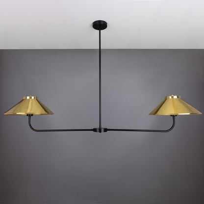 Princeton Modern Brass Island Chandelier