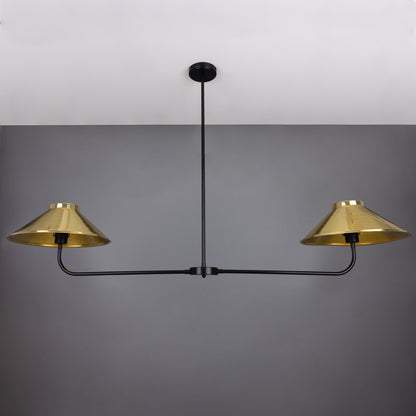 Princeton Modern Brass Island Chandelier