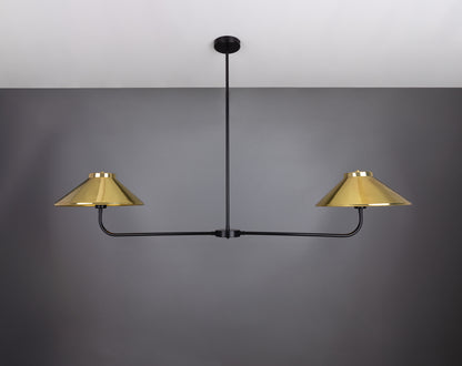 Princeton Modern Brass Island Chandelier