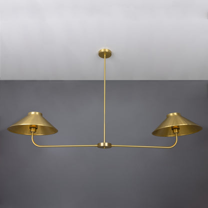 Princeton Modern Brass Island Chandelier