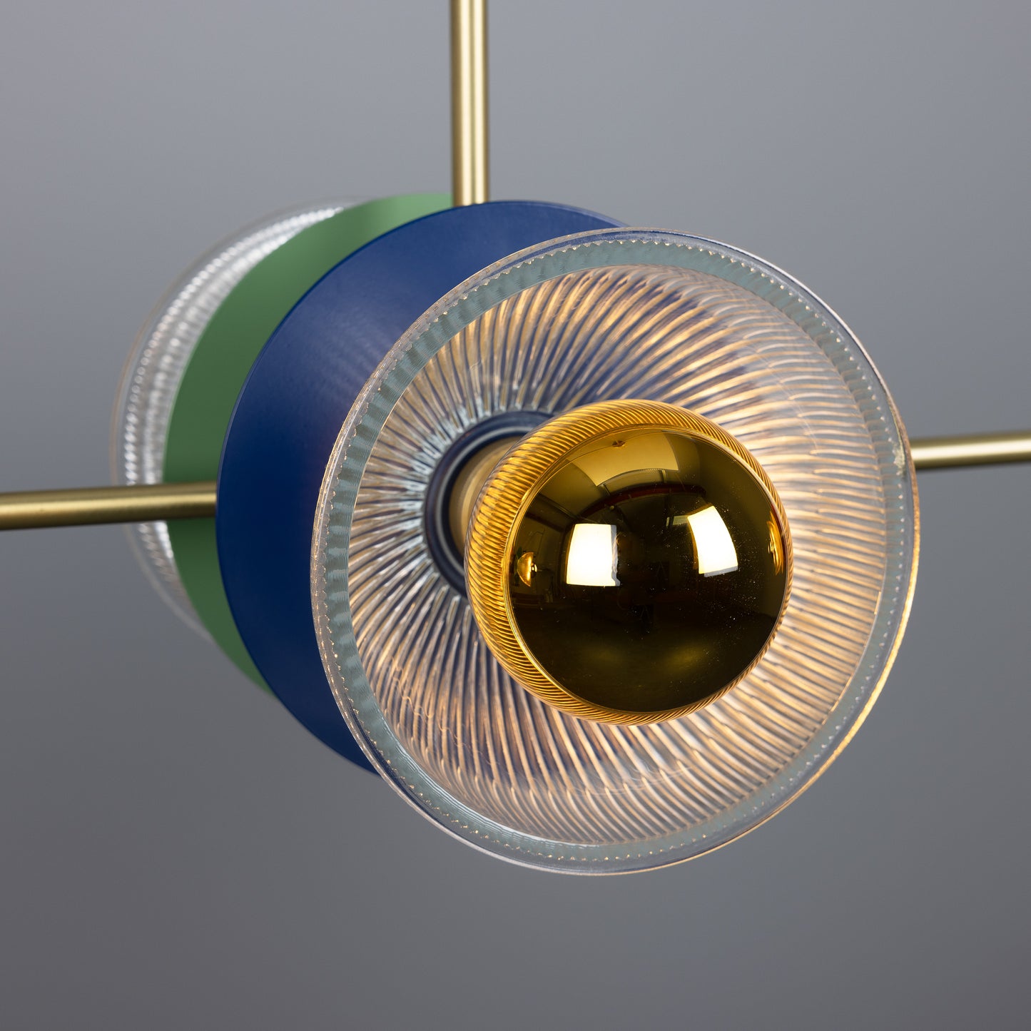 Eclipse Multicoloured Prismatic Glass Dish Chandelier