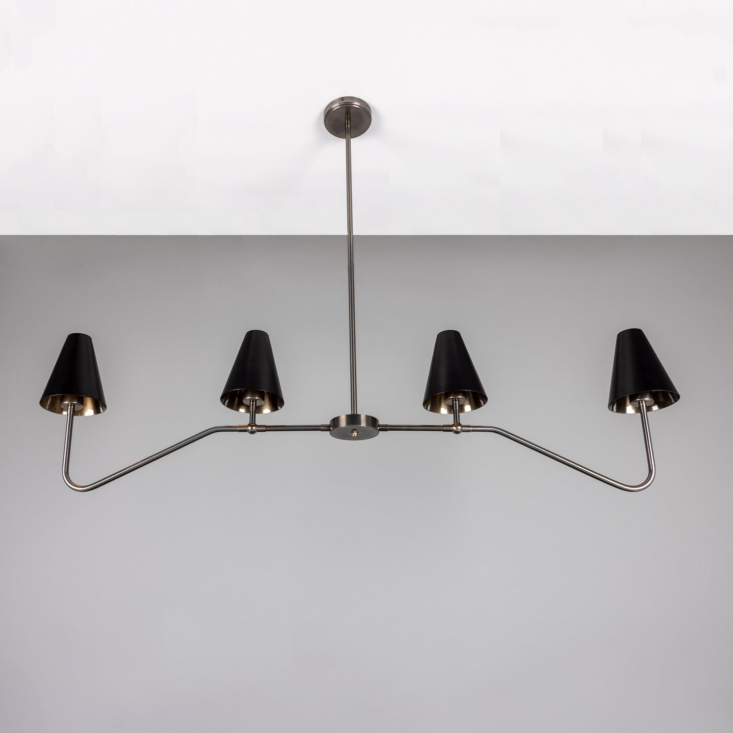 Salvador Island Bar Chandelier with Brass Shades