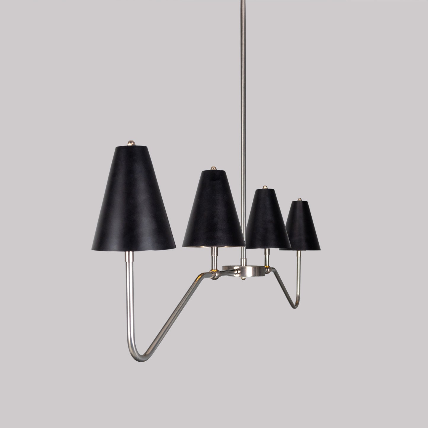 Salvador Island Bar Chandelier with Brass Shades