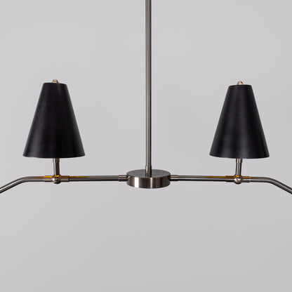 Salvador Island Bar Chandelier with Brass Shades