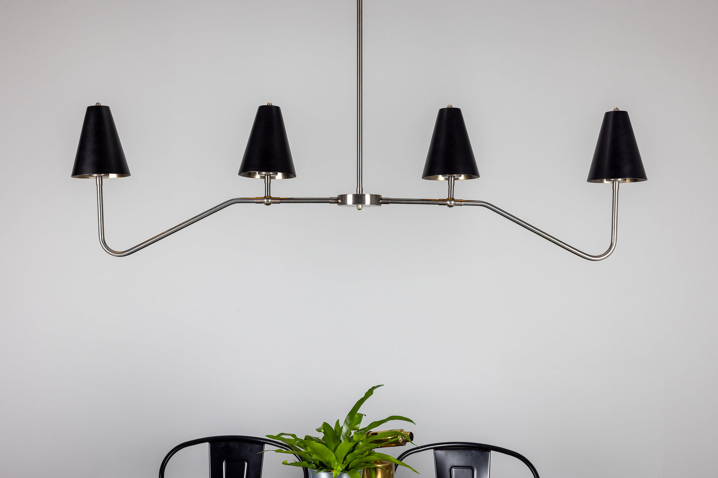 Salvador Island Bar Chandelier with Brass Shades