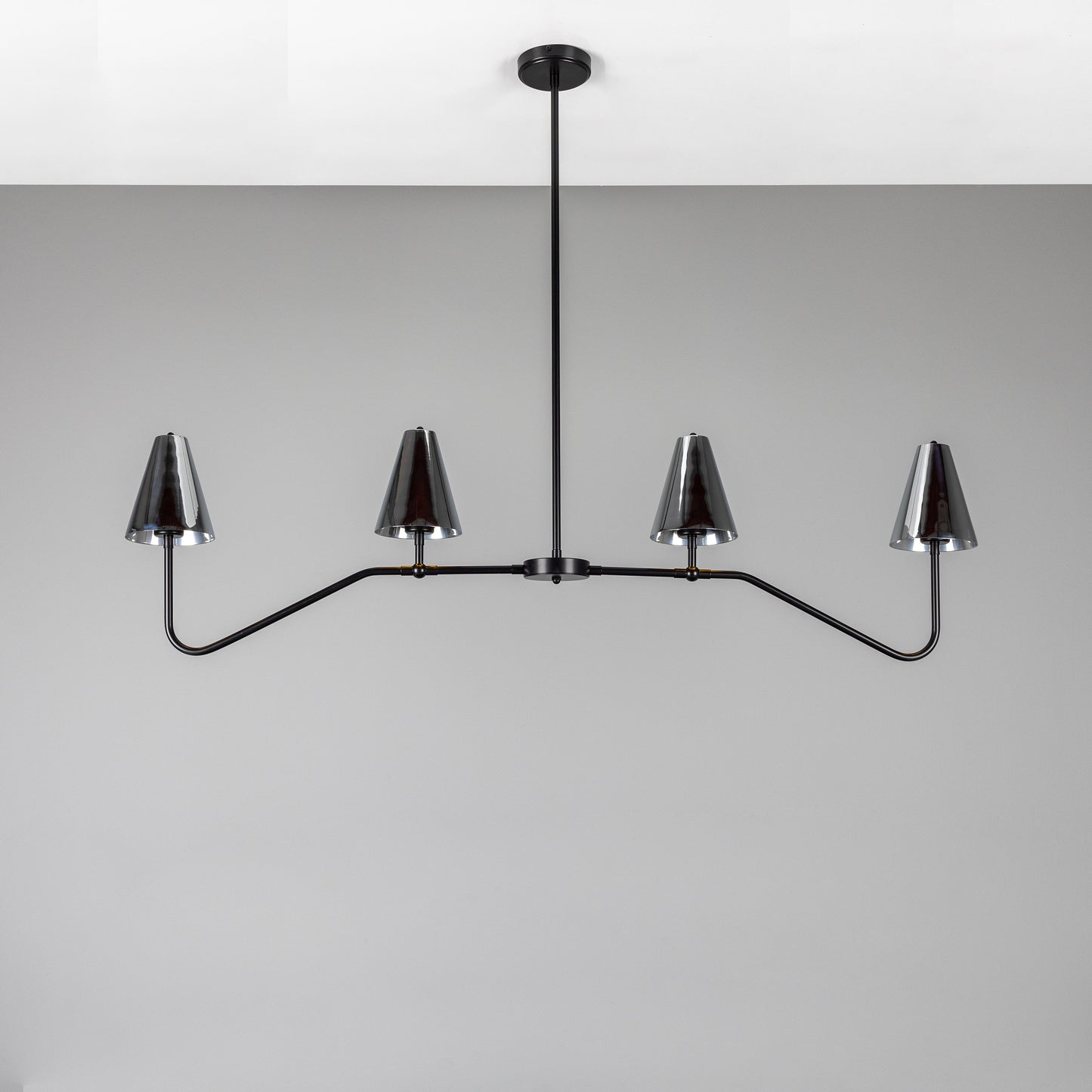 Salvador Island Bar Chandelier with Brass Shades