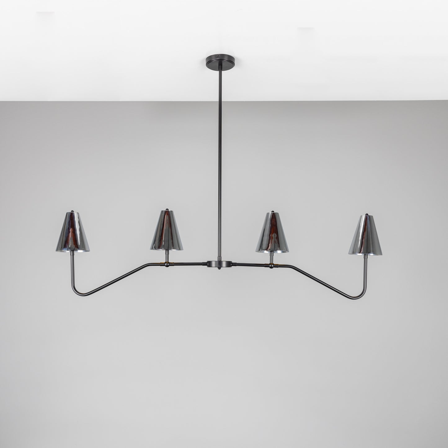 Salvador Island Bar Chandelier with Brass Shades