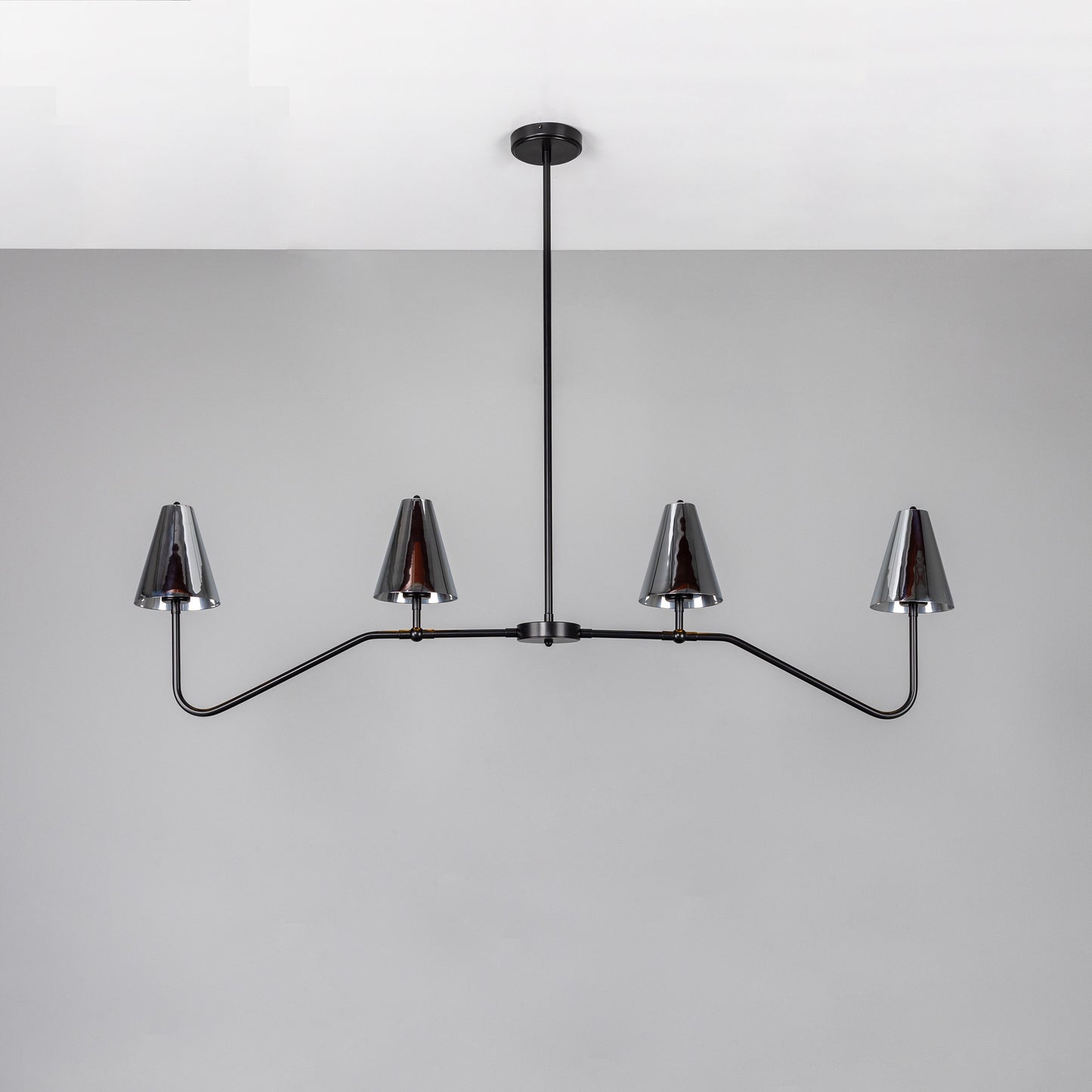 Salvador Island Bar Chandelier with Brass Shades