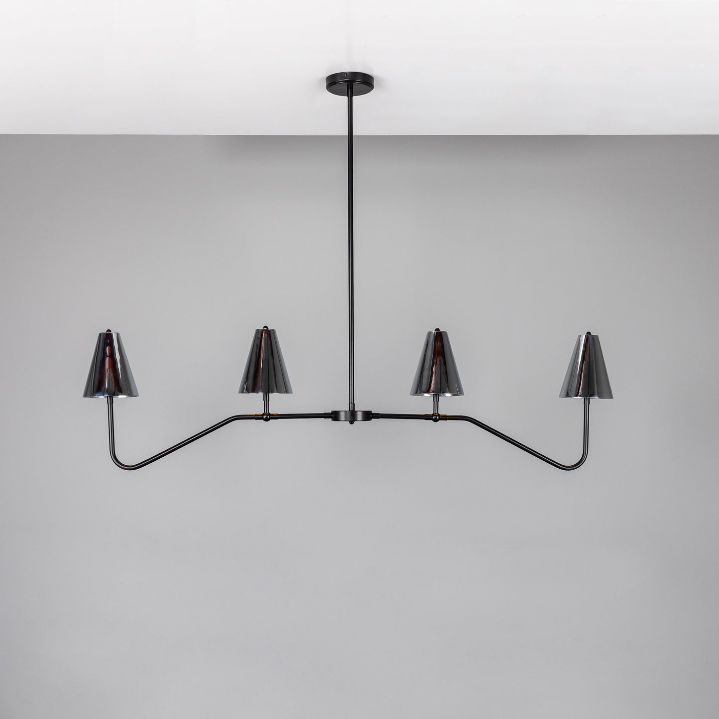 Salvador Island Bar Chandelier with Brass Shades