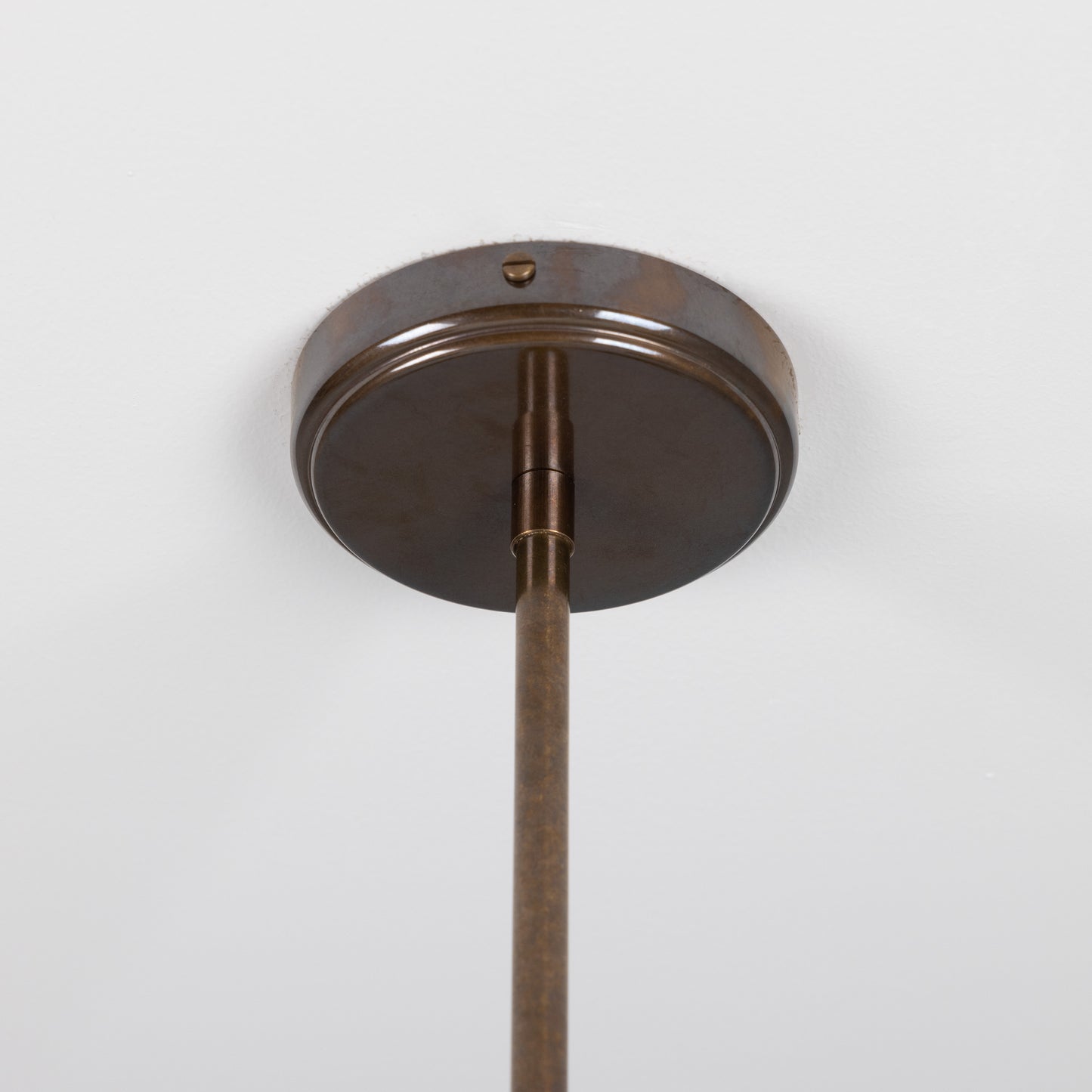 Para Modern Brass Chandelier with Fabric Shades, Six-Arm