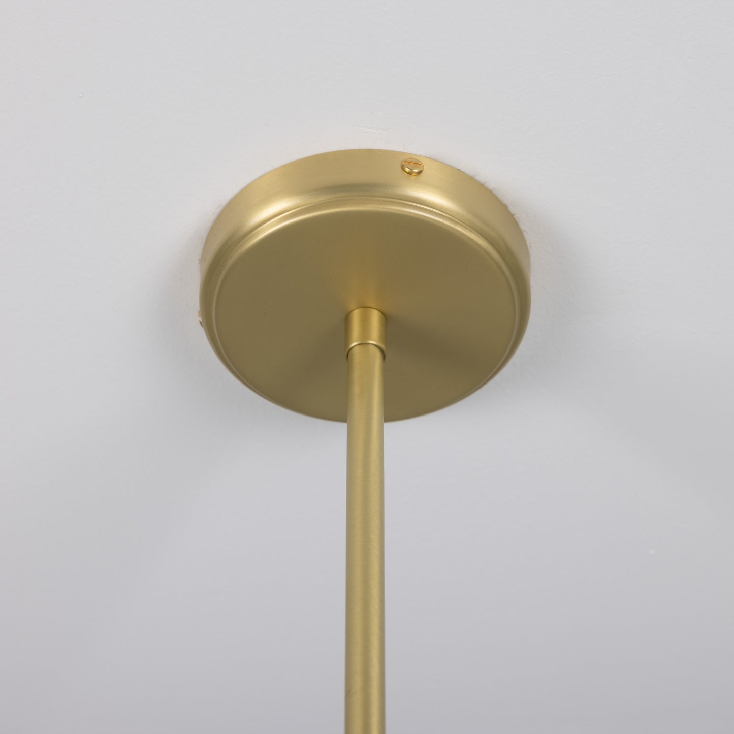 Para Modern Brass Chandelier with Fabric Shades, Six-Arm