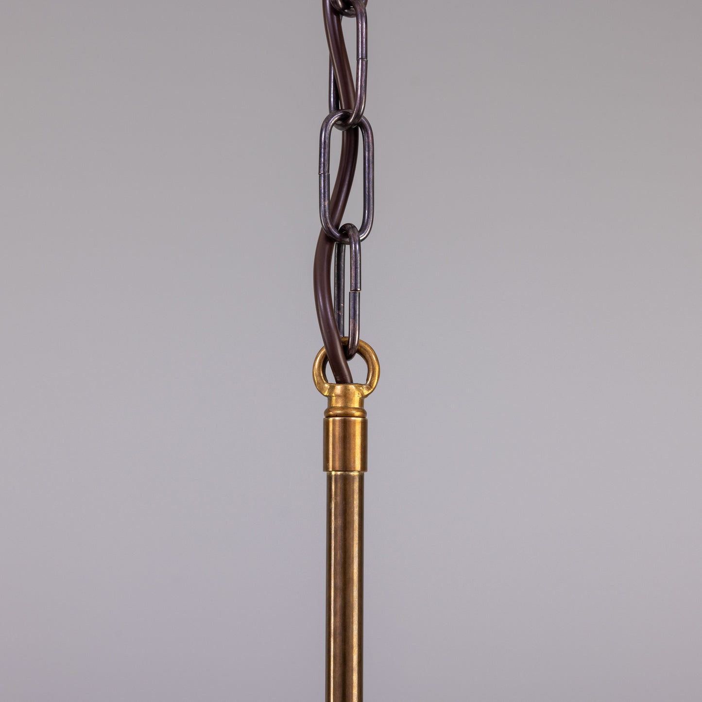 Irvine Modern Brass Chandelier, Eight-Light