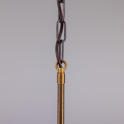 Irvine Modern Brass Chandelier, Eight-Light