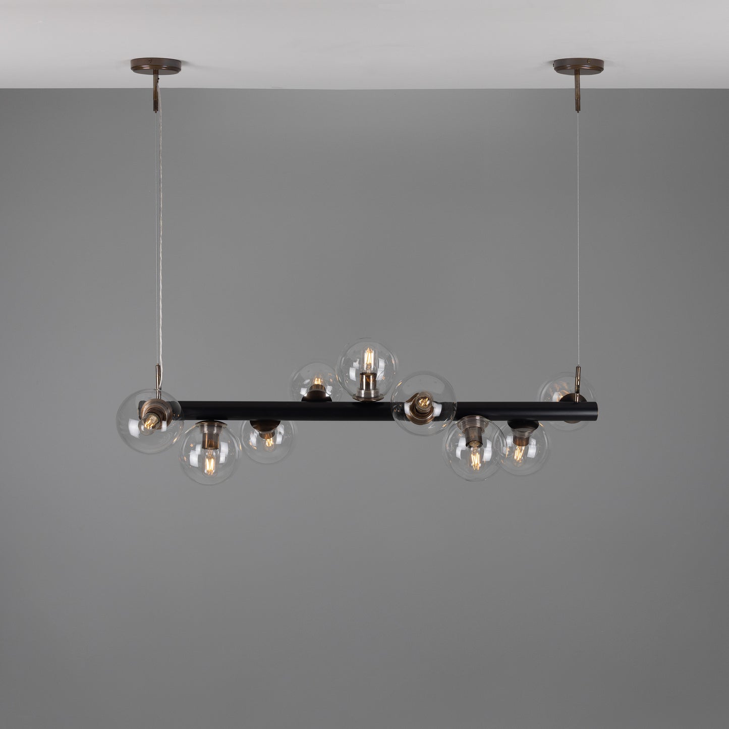 Moriarty Linear Island Pendant Light, Nine-Light