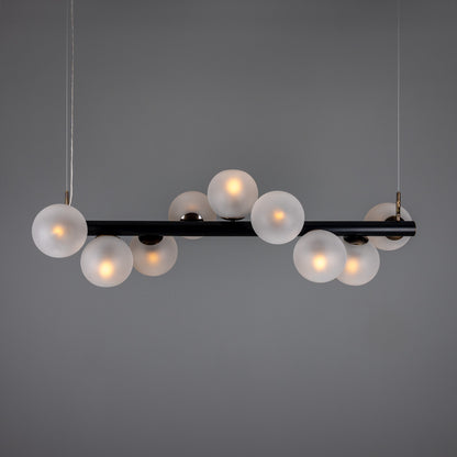 Moriarty Linear Island Pendant Light, Nine-Light