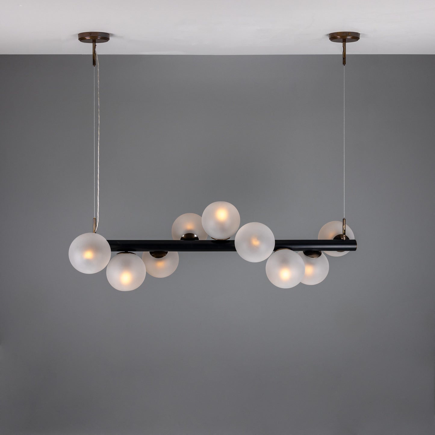 Moriarty Linear Island Pendant Light, Nine-Light