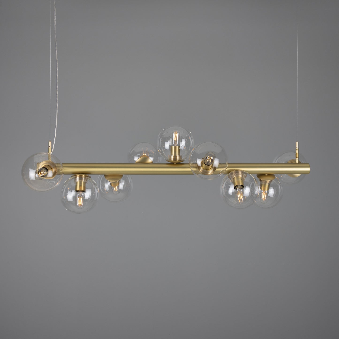 Moriarty Linear Island Pendant Light, Nine-Light