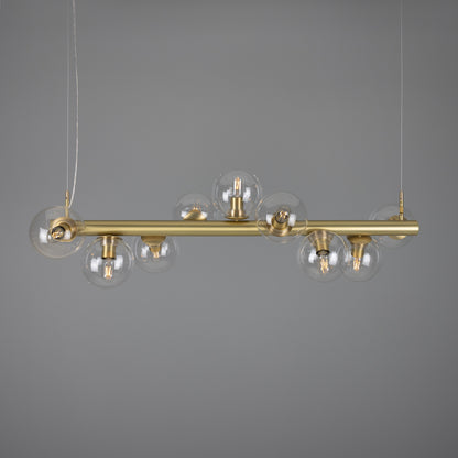 Moriarty Linear Island Pendant Light, Nine-Light