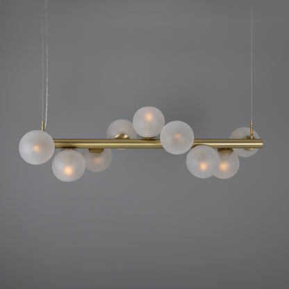 Moriarty Linear Island Pendant Light, Nine-Light