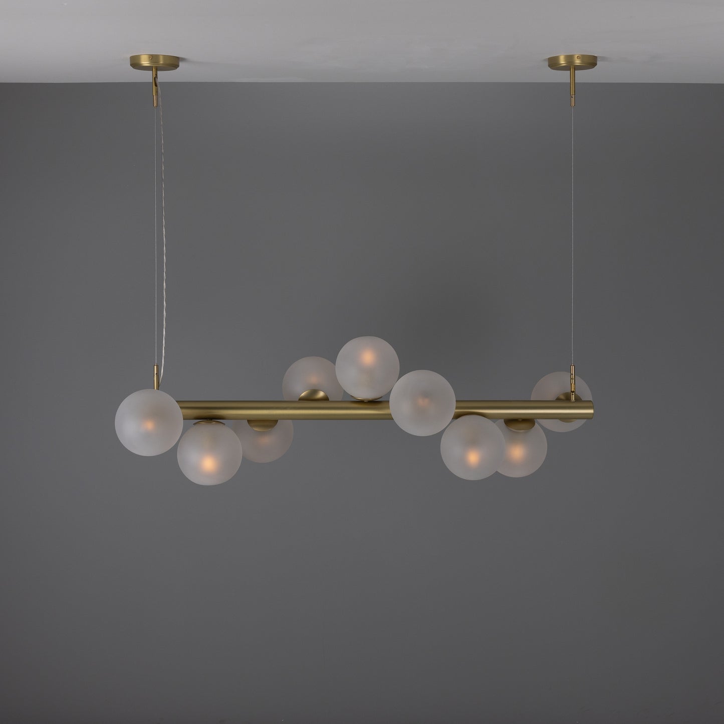 Moriarty Linear Island Pendant Light, Nine-Light