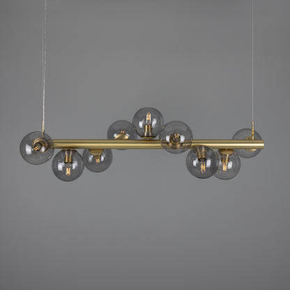 Moriarty Linear Island Pendant Light, Nine-Light