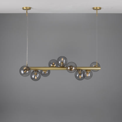 Moriarty Linear Island Pendant Light, Nine-Light