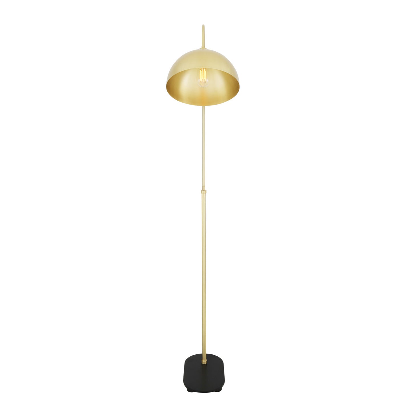 Patrick Mid-Century Brass Floor Lamp