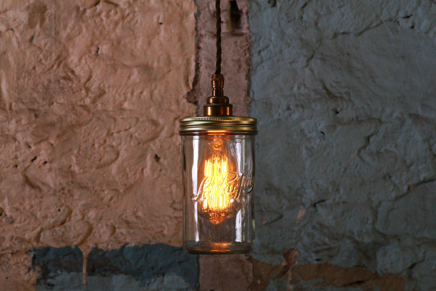 Jam Jar Vintage Pendant Light