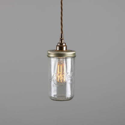 Jam Jar Vintage Pendant Light