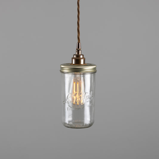 Jam Jar Vintage Pendant Light