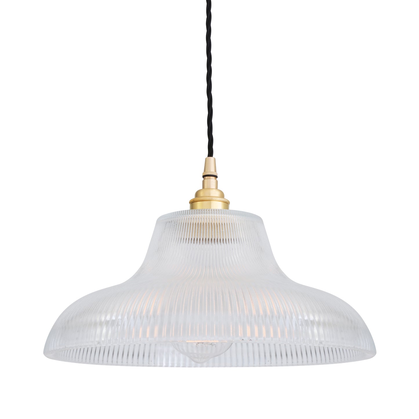 Mono Industrial Railway Glass Pendant Light