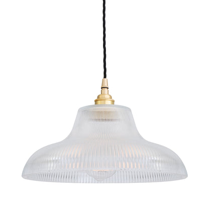 Mono Industrial Railway Glass Pendant Light