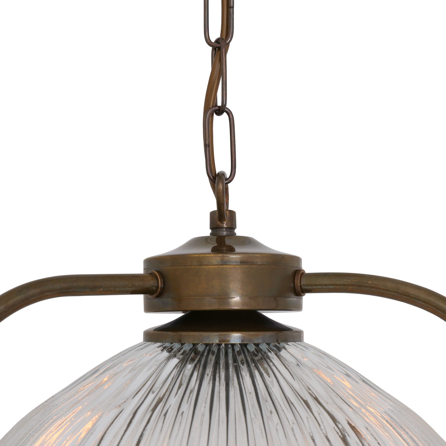 Bousta Holophane Glass Pendant Light