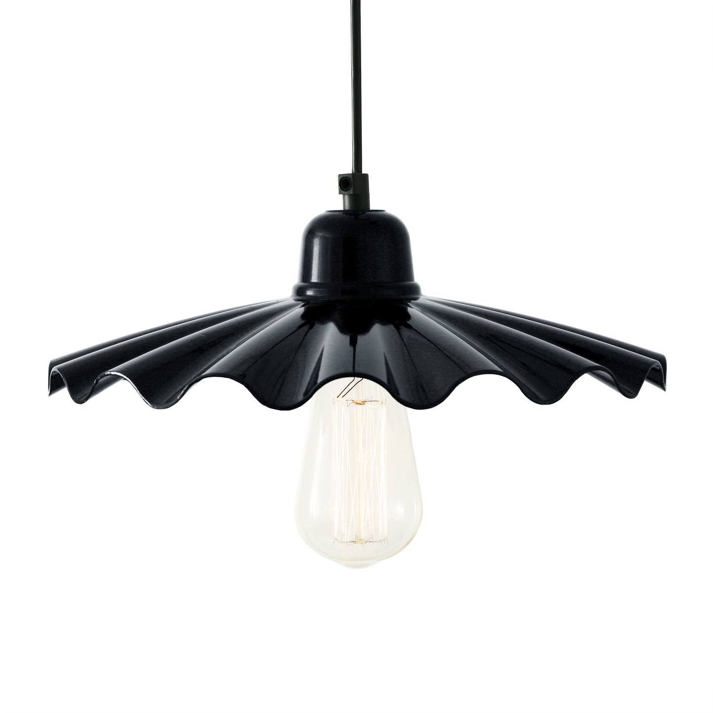 Ardle Ripple Shade Factory Pendant Light