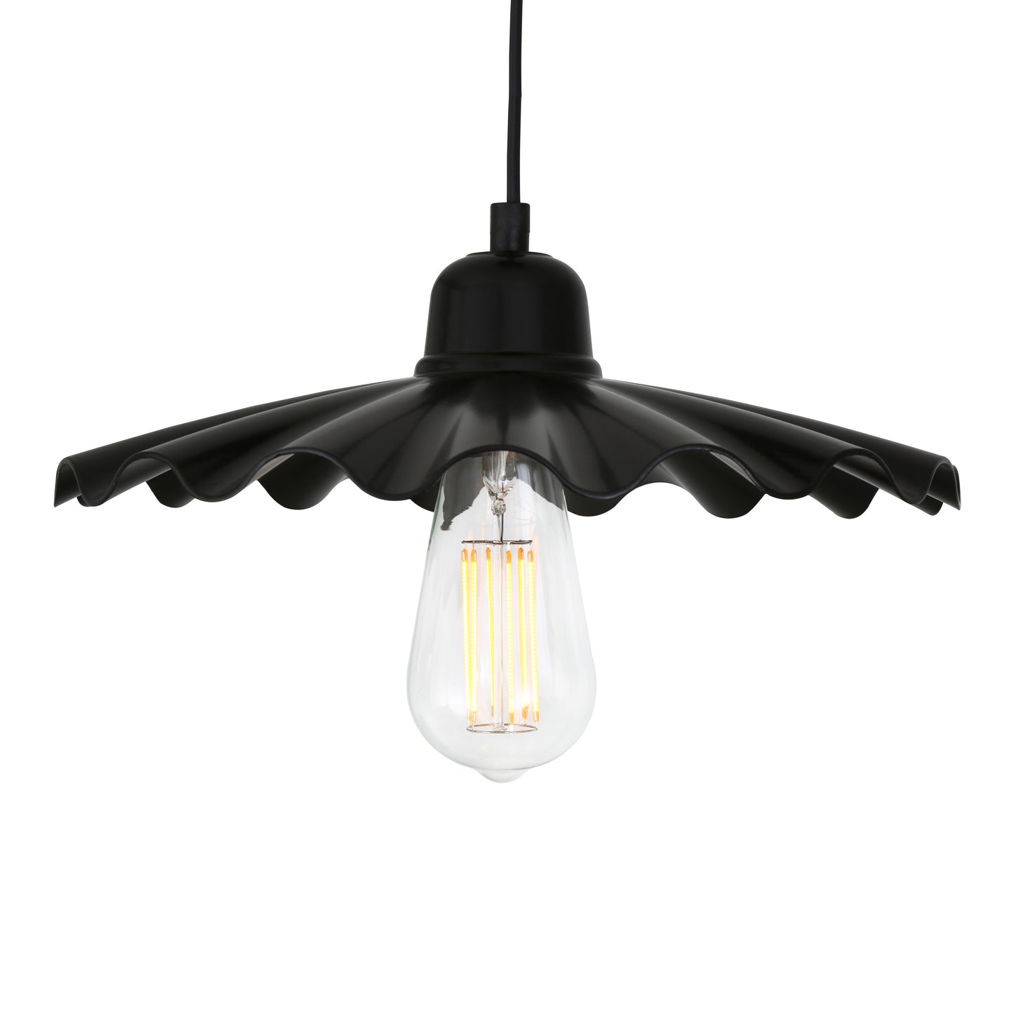 Ardle Ripple Shade Factory Pendant Light