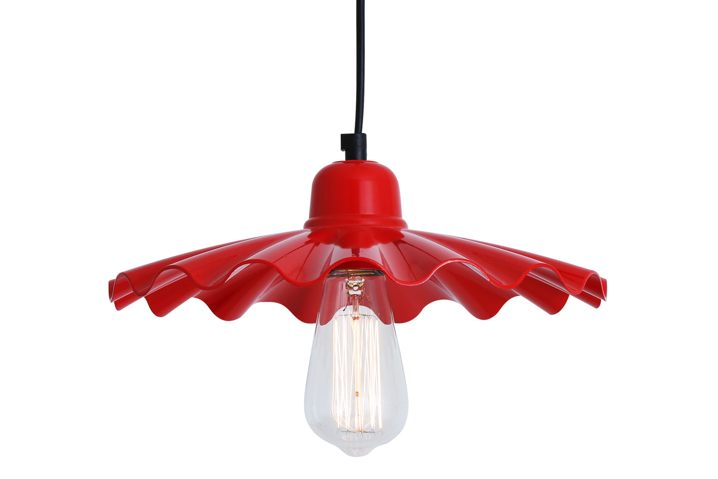 Ardle Ripple Shade Factory Pendant Light