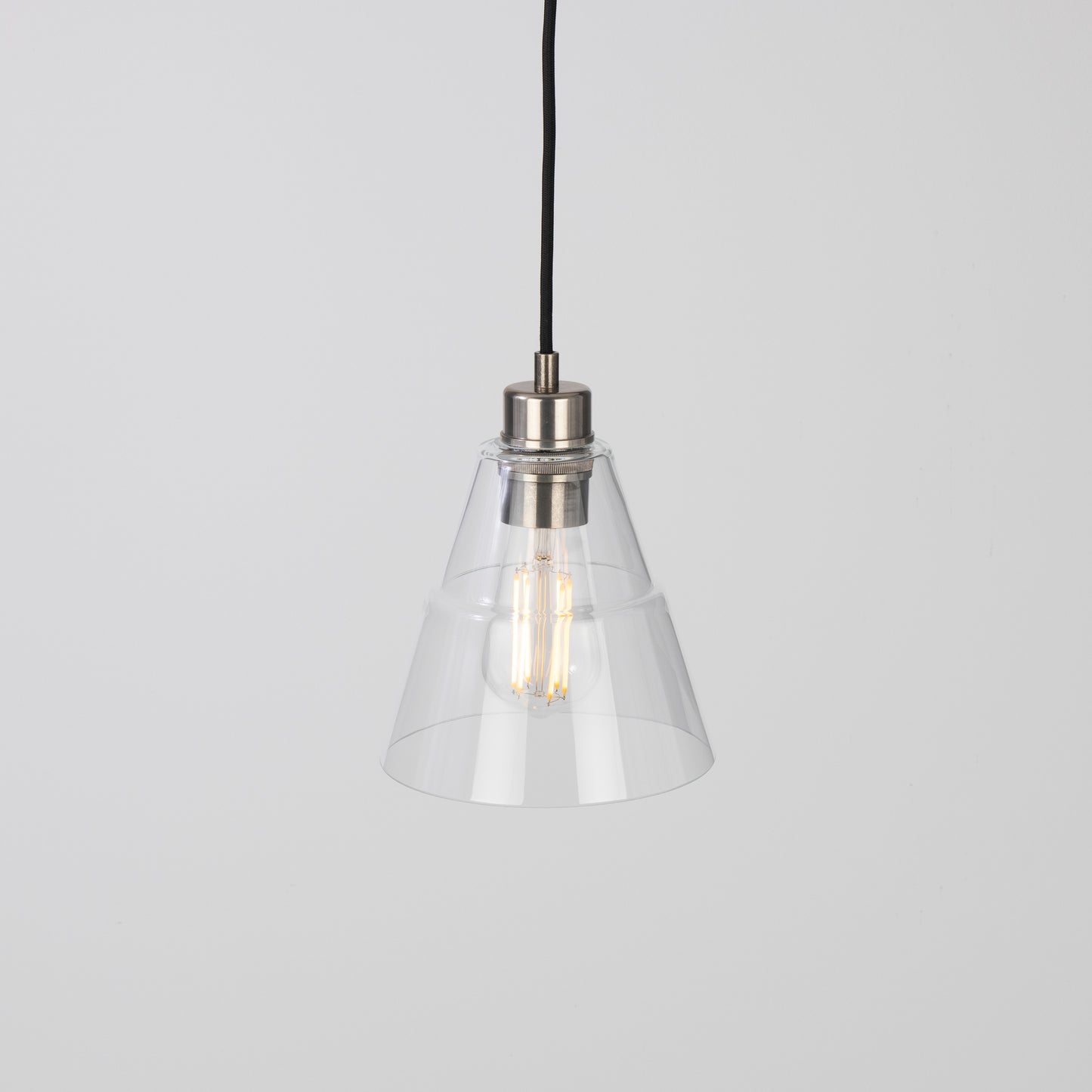 Lyx Clear Glass Cone Pendant Light