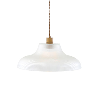 Mono Industrial Railway Glass Pendant Light
