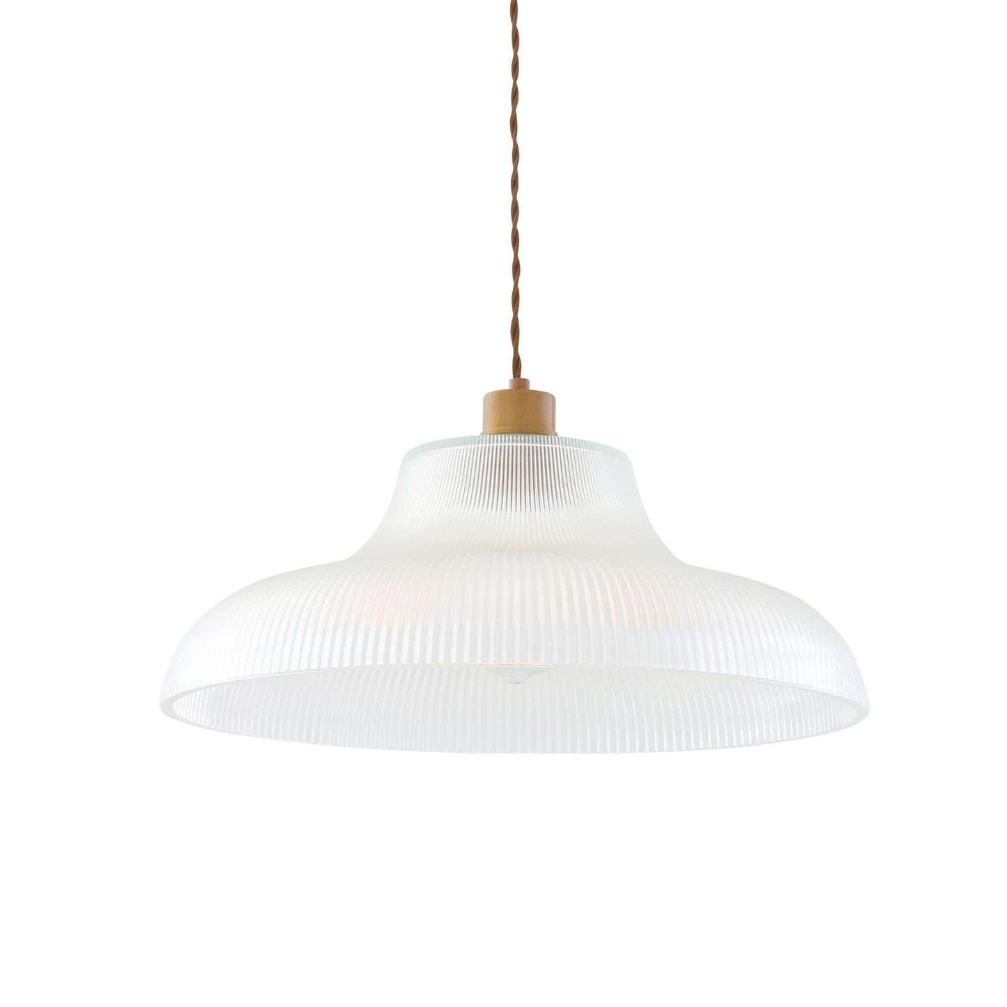 Mono Industrial Railway Glass Pendant Light