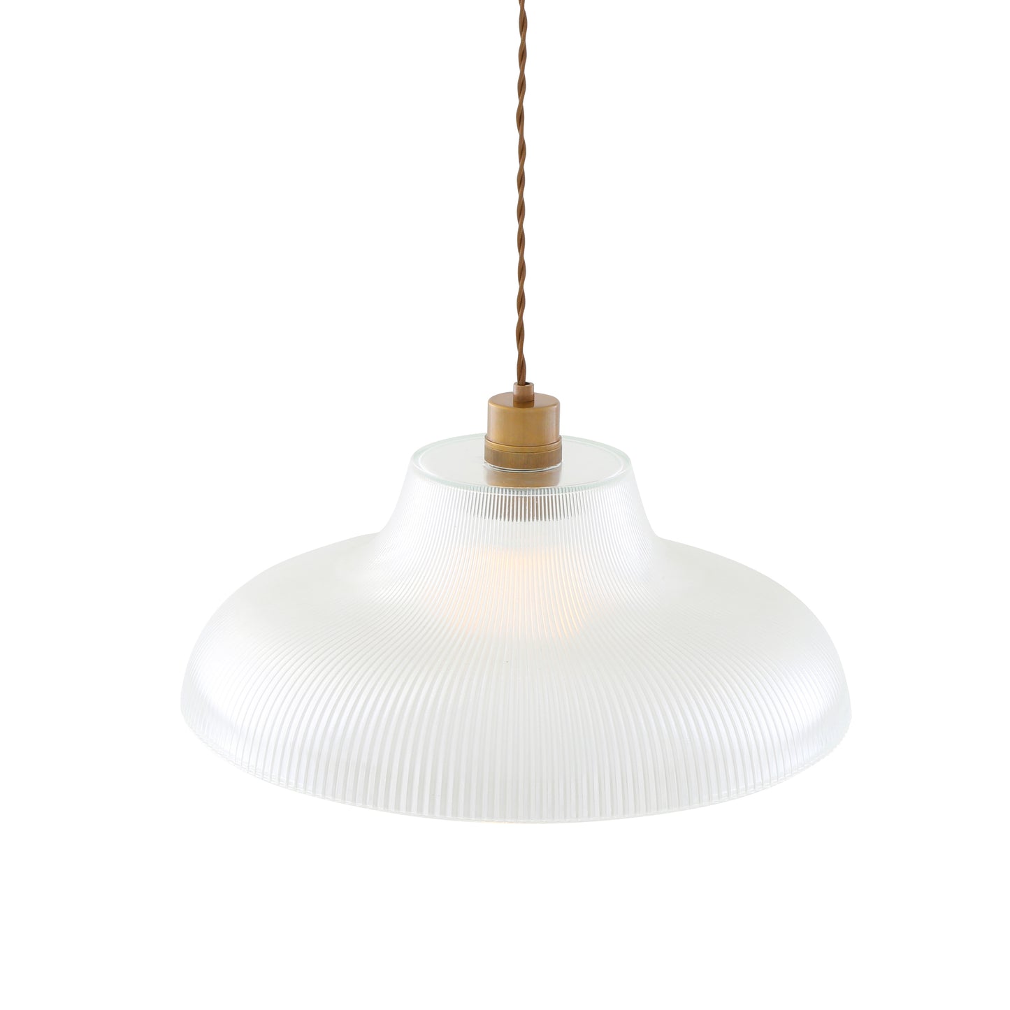 Mono Industrial Railway Glass Pendant Light