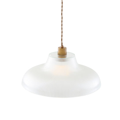 Mono Industrial Railway Glass Pendant Light