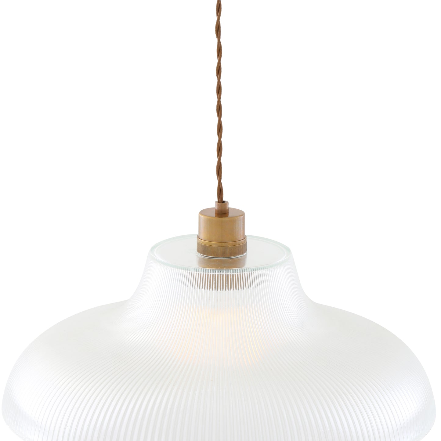 Mono Industrial Railway Glass Pendant Light