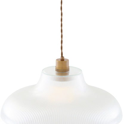 Mono Industrial Railway Glass Pendant Light
