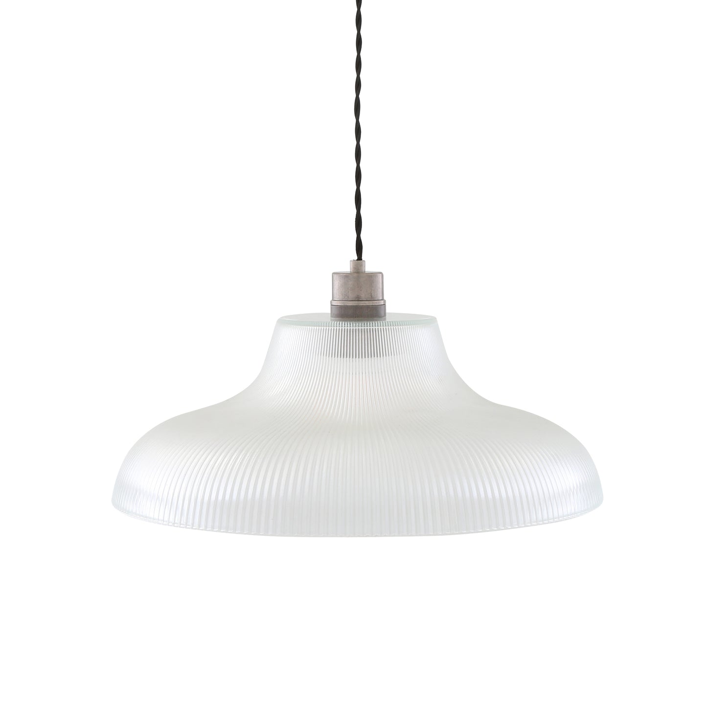 Mono Industrial Railway Glass Pendant Light
