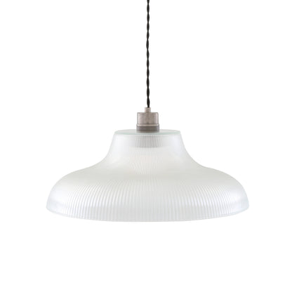 Mono Industrial Railway Glass Pendant Light