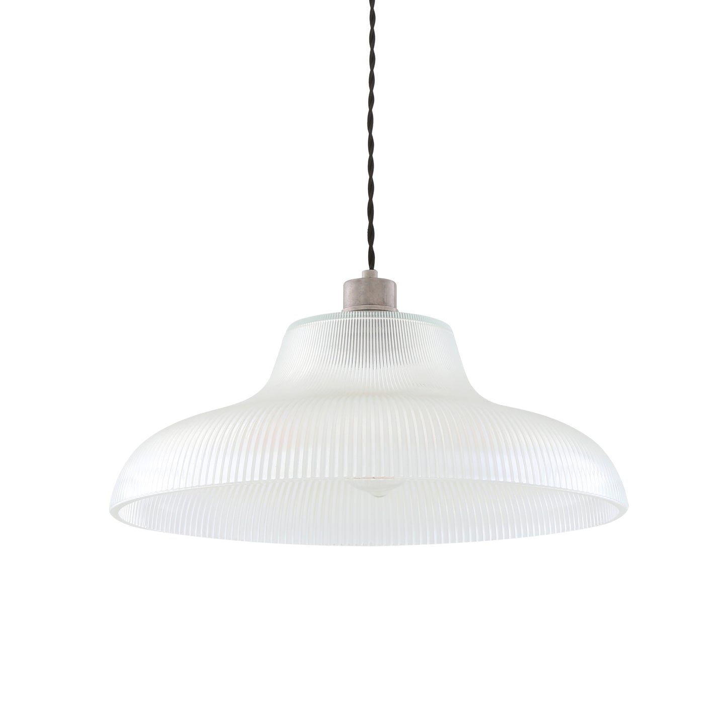 Mono Industrial Railway Glass Pendant Light