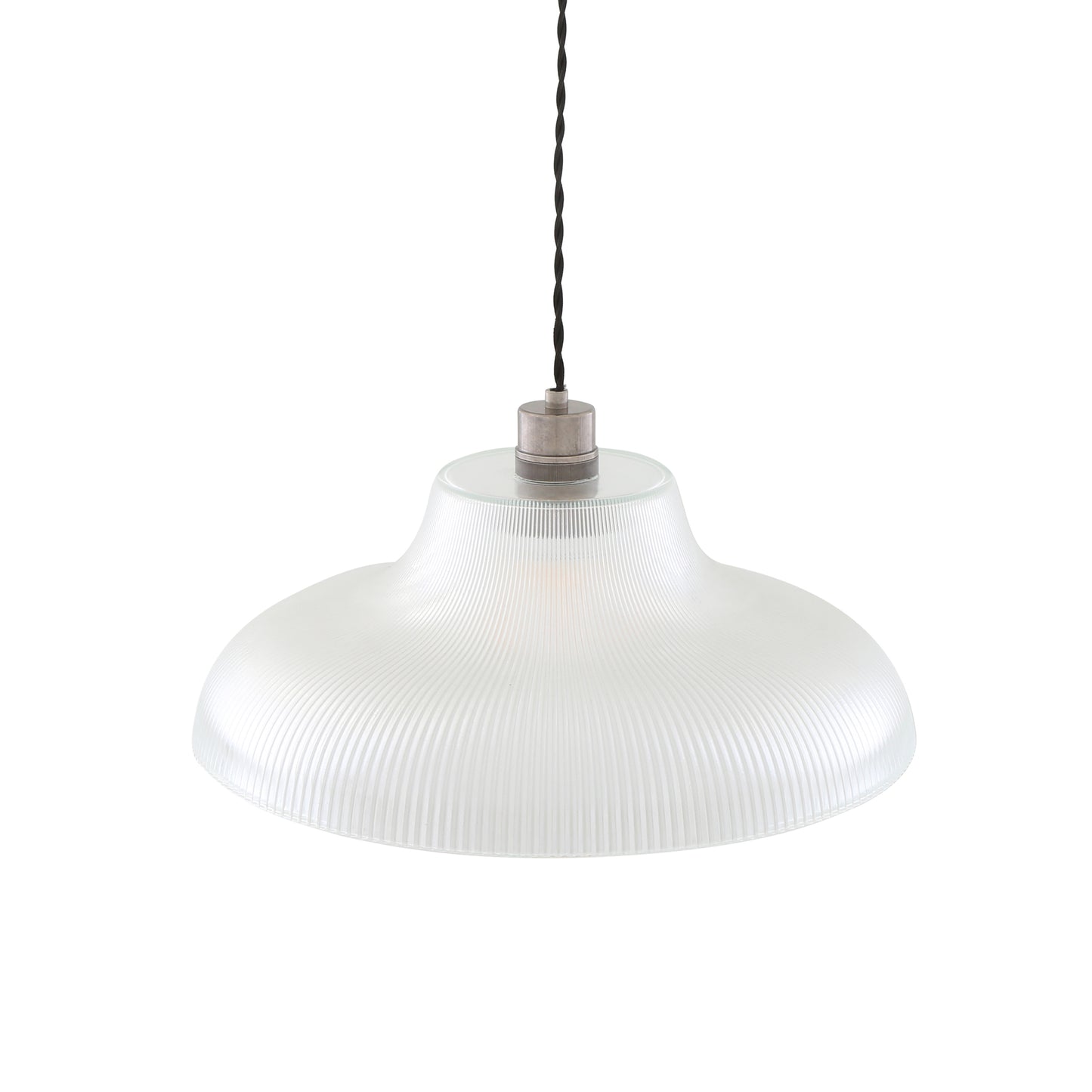 Mono Industrial Railway Glass Pendant Light