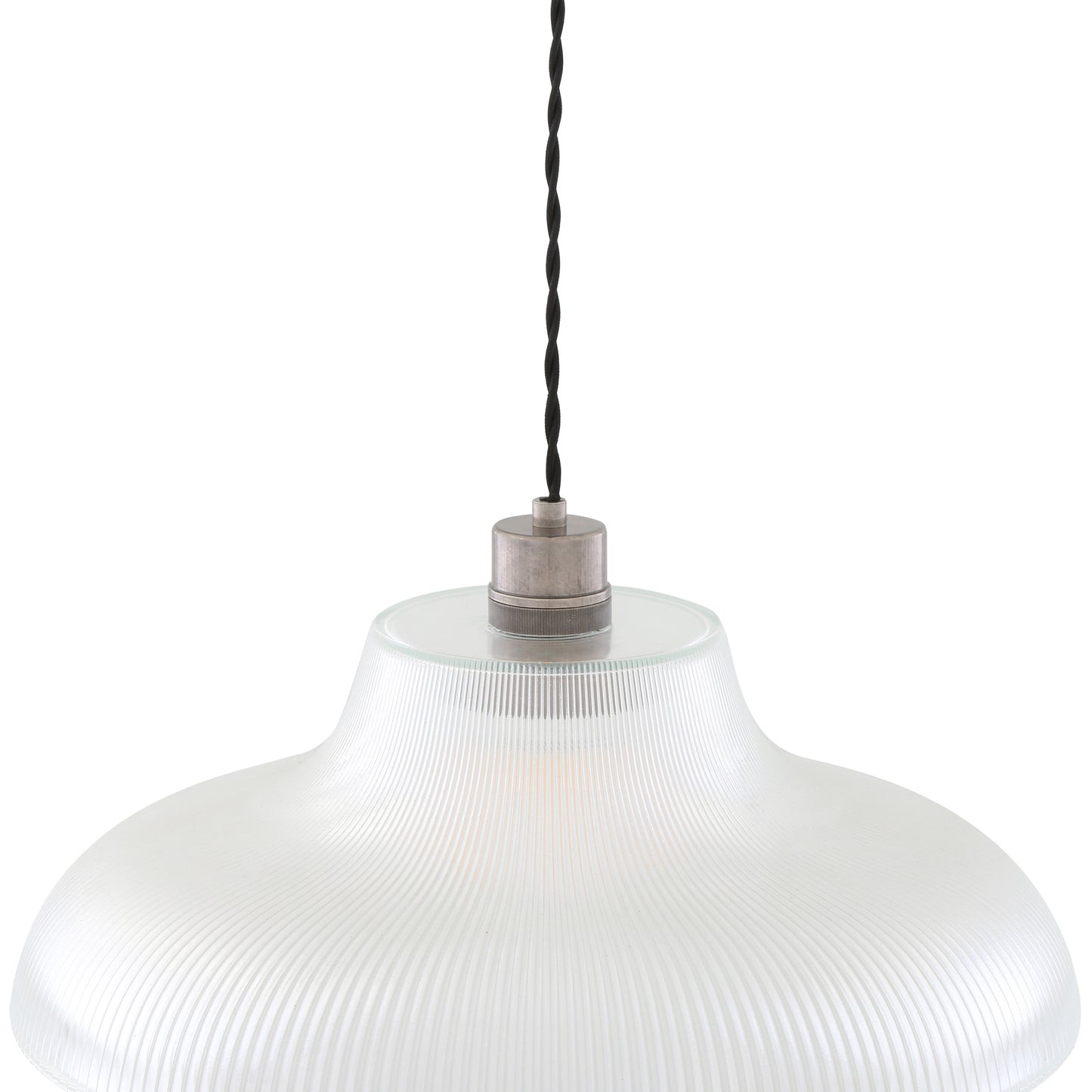 Mono Industrial Railway Glass Pendant Light