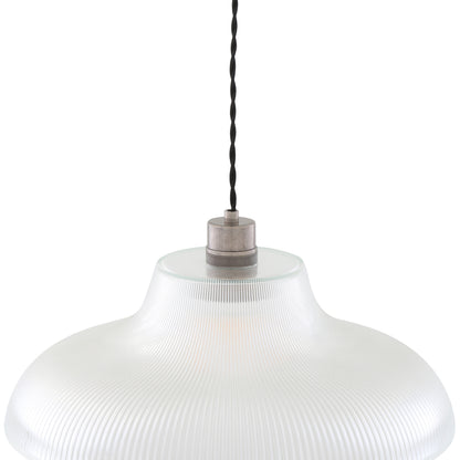 Mono Industrial Railway Glass Pendant Light
