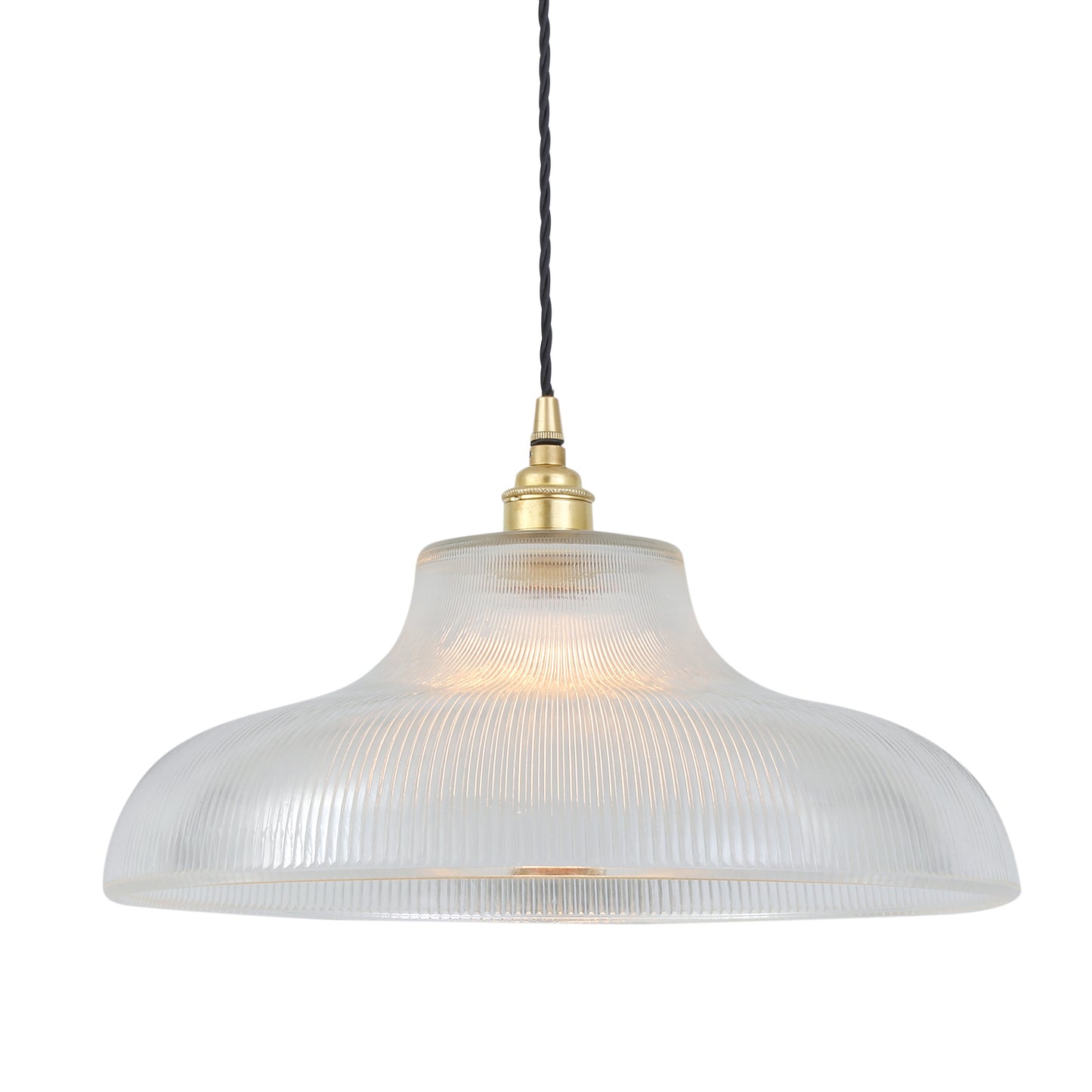 Mono Industrial Railway Glass Pendant Light